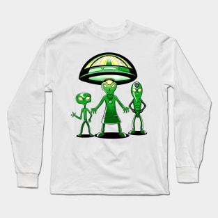 Friendly Aliens Long Sleeve T-Shirt